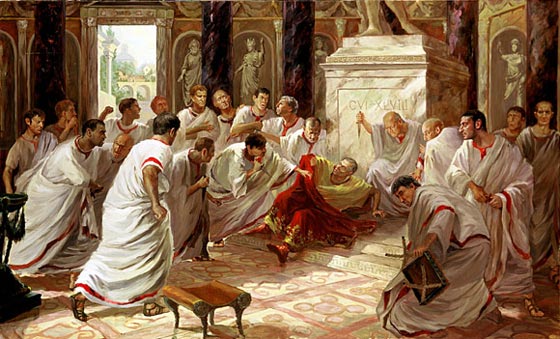 painting assassination of julius caesar
